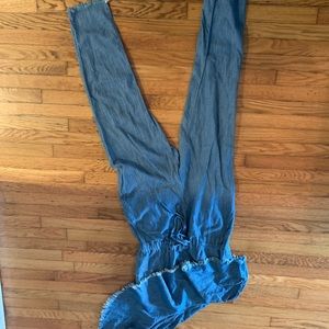Free People Denim Jumpsuit